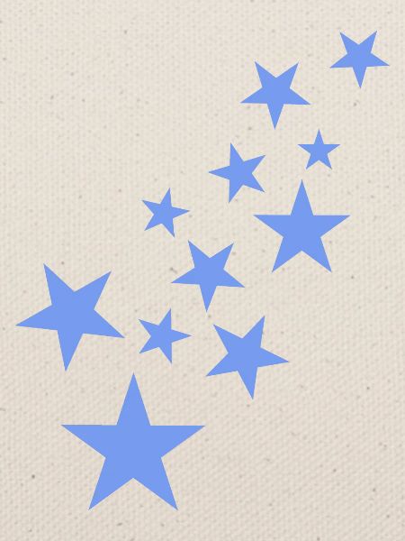 Stern Sternchen Muster Blau