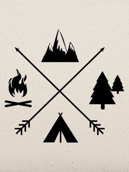 Campingzeit individuell schwarz