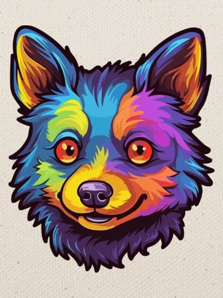 Schipperke Hunderasse Cartoon Kawaii Illustration