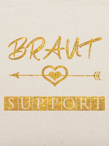 Braut Liebe Gold Herz Support