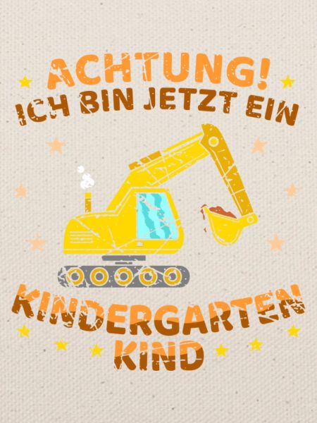 Kindergartenkind Bagger Jungen
