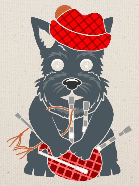 Bagpipe Scottish Terrier Dudelsack Schotte