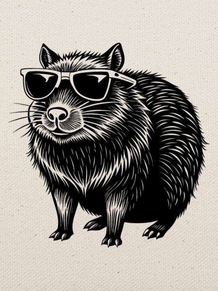 Kapybara mit Sonnenbrille