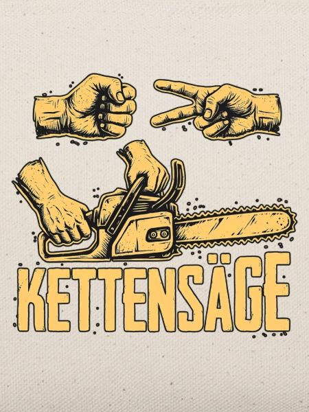 Schere Stein Kettensäge