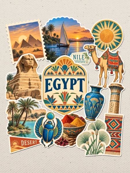 Ägypten Reisesticker