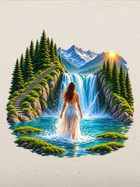 Magischer Wasserfall