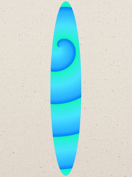 Abstraktes Spiral-Surfbrett