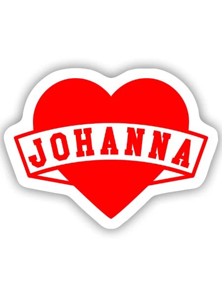 Johanna Herzen - Sticker Größe S (10 x 10 cm) - Mattweiß - Vorne