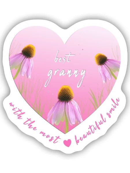 best granny - Sticker Größe S (10 x 10 cm) - Mattweiß - Vorne