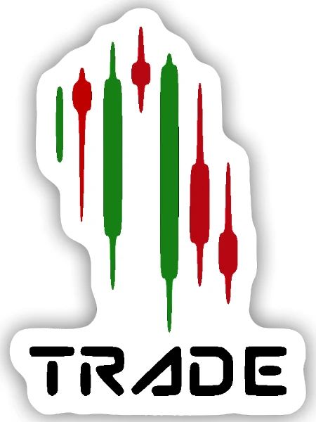 Handel - Sticker Größe S (10 x 10 cm) - Mattweiß - Vorne