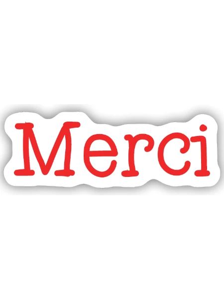 VIELEN DANK. DANKE. VIELEN DANK. JAHRESTAG. GEBURT. - Sticker Größe S (10 x 10 cm) - Mattweiß - Vorne