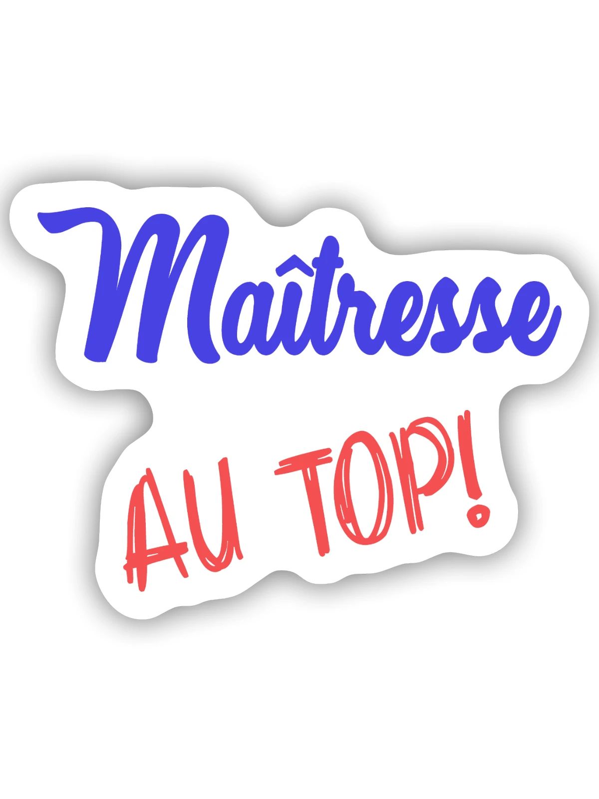 GELIEBTE - Sticker Größe S (10 x 10 cm) - Mattweiß - Vorne