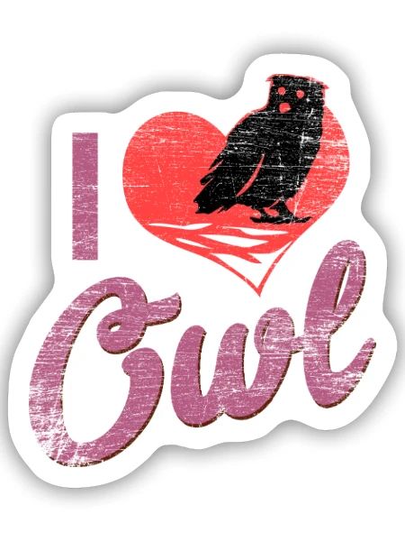 Wachsame Waldohreule Nachtjagd - Sticker Größe S (10 x 10 cm) - Mattweiß - Vorne