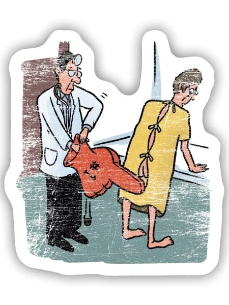 Gewissenhafter Urologe Harnleiter - Sticker Größe S (10 x 10 cm) - Mattweiß - Vorne