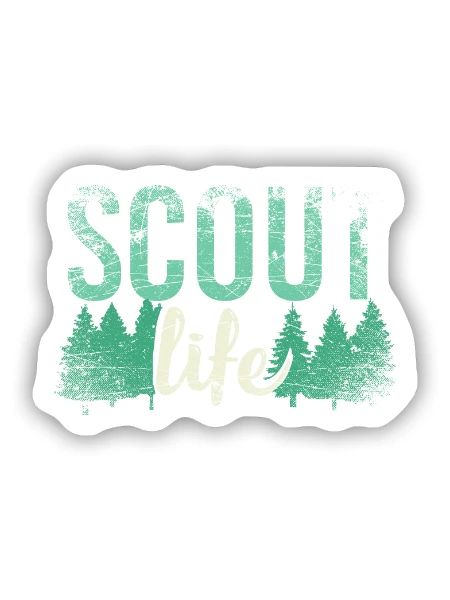 Scouting Scout Life - Sticker Größe S (10 x 10 cm) - Mattweiß - Vorne