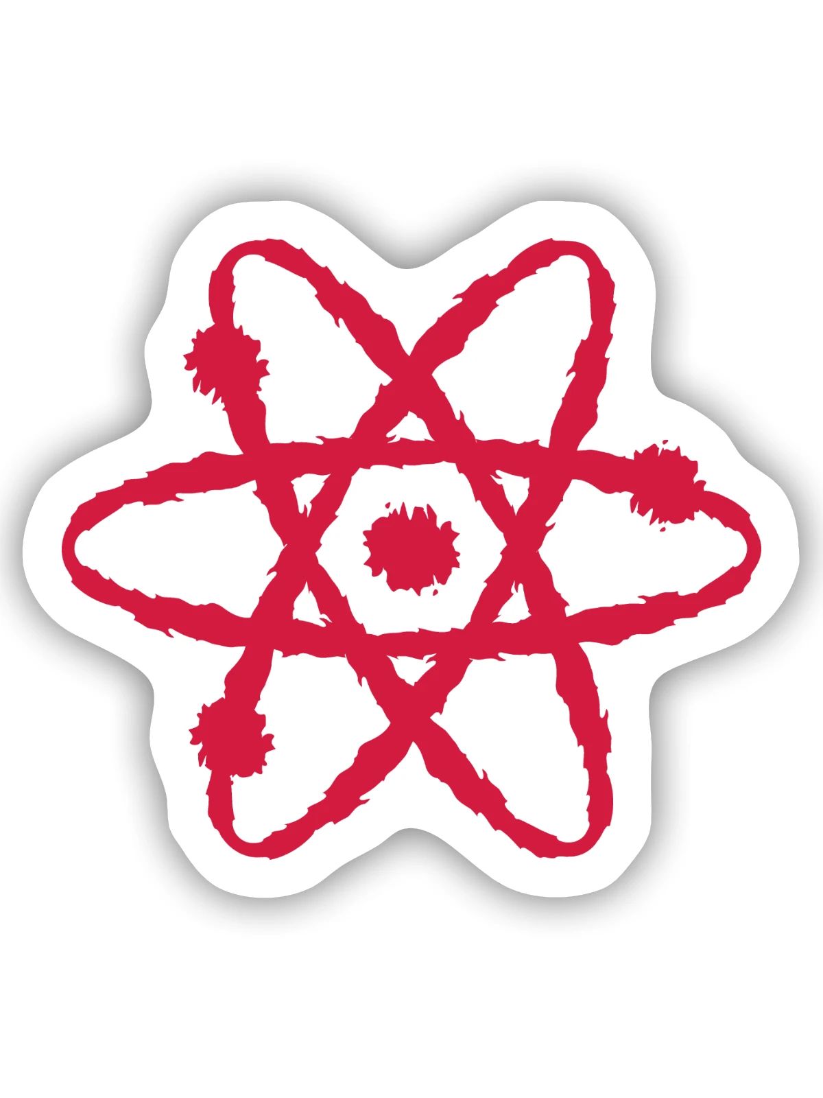 Wissenschaftliches Symbol - Sticker Größe S (10 x 10 cm) - Mattweiß - Vorne