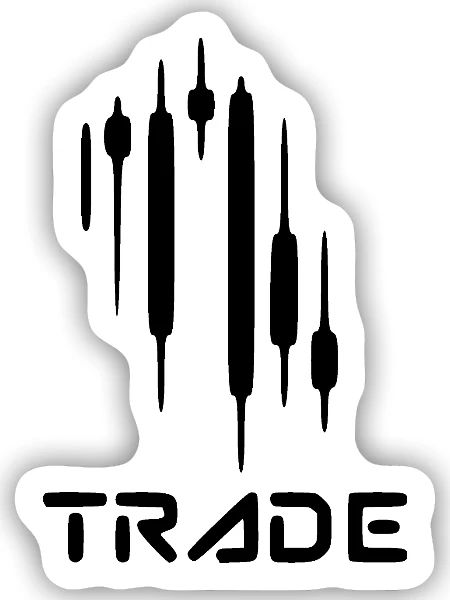 Handel - Sticker Größe S (10 x 10 cm) - Mattweiß - Vorne