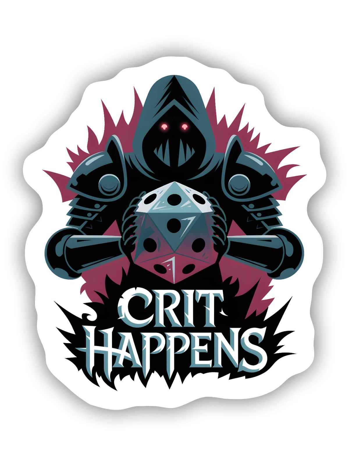 Kritisches Kriterium passiert - Sticker Größe S (10 x 10 cm) - Mattweiß - Vorne