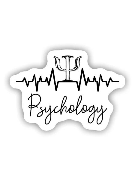 psychologist - Sticker size S (10 x 10 cm) - white matte - Front