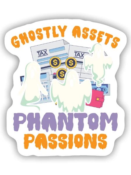 Geisterhaftes Vermögen Phantastische Leidenschafte - Sticker Größe S (10 x 10 cm) - Mattweiß - Vorne