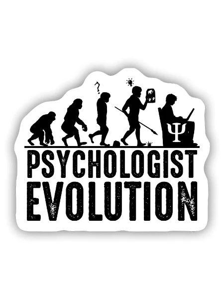 Psychologe - Sticker Größe S (10 x 10 cm) - Mattweiß - Vorne