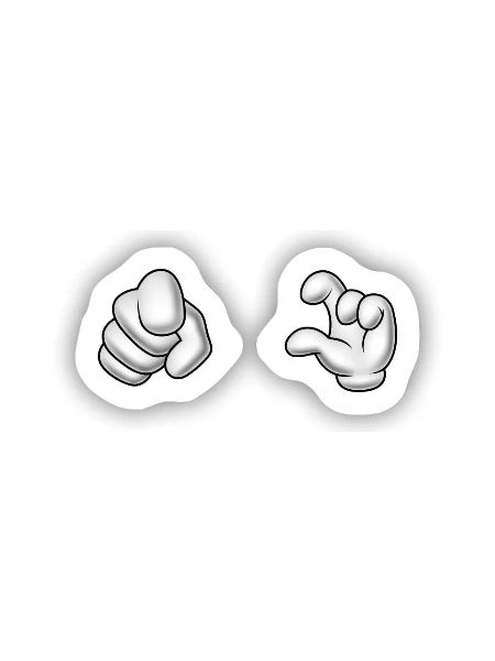 Du Hast Nen Kleinen Penis Lustige Geschenkidee - Sticker Größe S (10 x 10 cm) - Mattweiß - Vorne