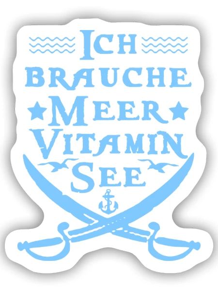 Vitamin Lake - Sticker size S (10 x 10 cm) - white matte - Front