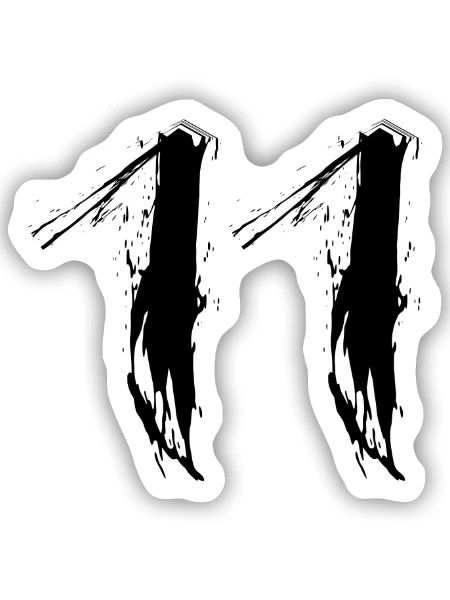 11 schwarz Nummer Zahl Elf Vektorgrafik - Sticker Größe S (10 x 10 cm) - Mattweiß - Vorne