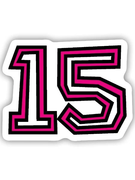15 - Sticker size S (10 x 10 cm) - white matte - Front