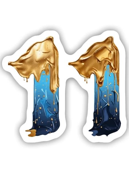 NR. 11 NUMMER 11 COOL 11. GEBURTSTAG - Sticker Größe S (10 x 10 cm) - Mattweiß - Vorne