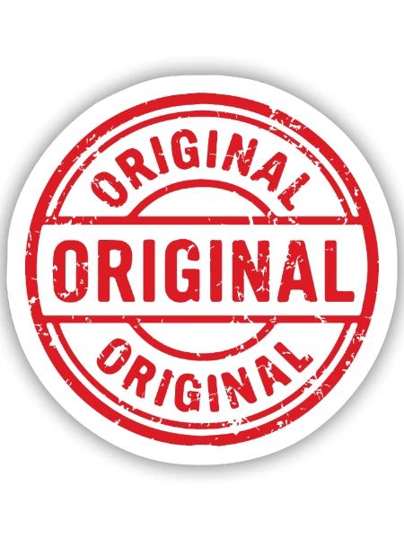Ursprüngliches Grunge-Gummistempel-Abzeichen-Vektordesign - Sticker Größe S (10 x 10 cm) - Mattweiß - Vorne