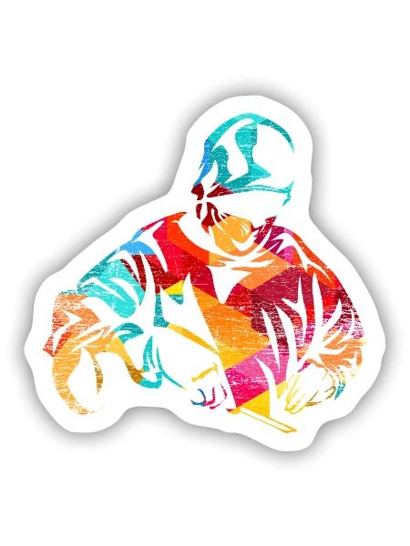 Umsichtiger Neurochirurg Operationssaal - Sticker Größe S (10 x 10 cm) - Mattweiß - Vorne