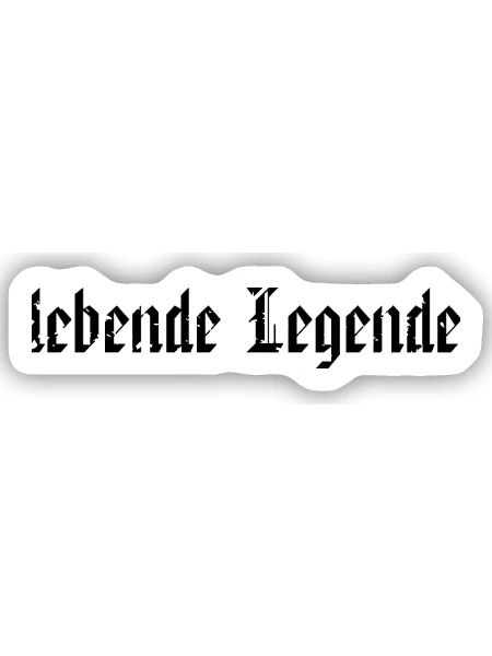 living legend - Sticker size S (10 x 10 cm) - white matte - Front