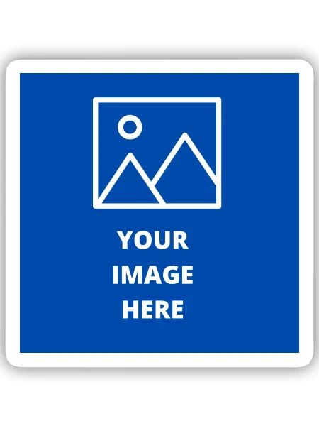 Ihr Bild hier - Sticker Größe S (10 x 10 cm) - Mattweiß - Vorne