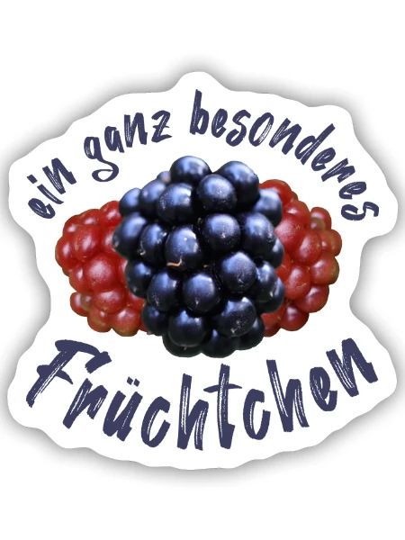 Früchtchen Bengel Göre - Sticker Größe S (10 x 10 cm) - Mattweiß - Vorne