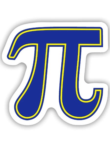 Pi Day PI pi day - Sticker Größe S (10 x 10 cm) - Mattweiß - Vorne