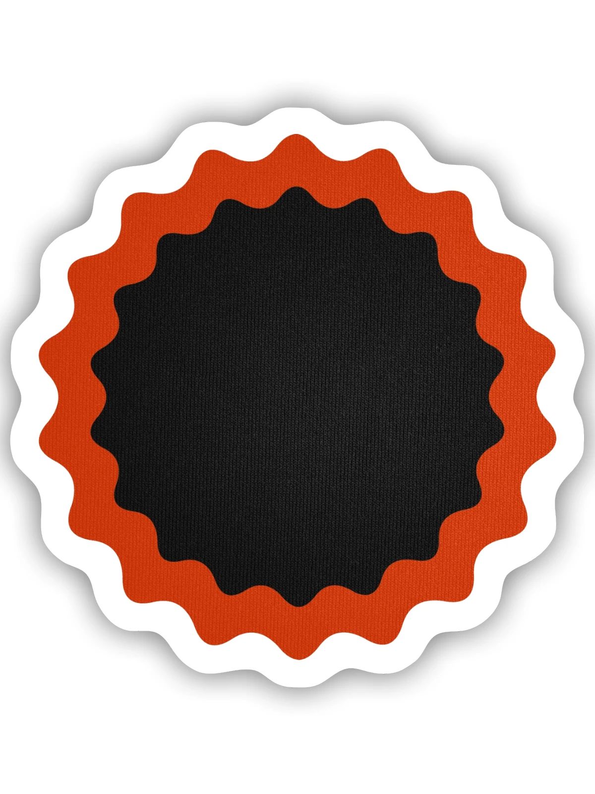 Fahrrad Flicken rund - Sticker Größe S (10 x 10 cm) - Mattweiß - Vorne