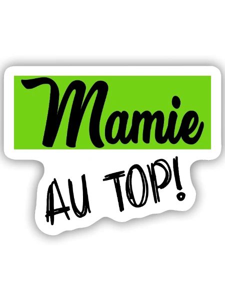 OMA. MUTTERTAG. ALLES GUTE ZUM OMA-TAG. ICH LIEBE DICH - Sticker Größe S (10 x 10 cm) - Mattweiß - Vorne