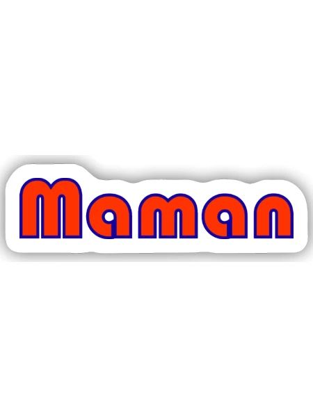 MOM. MOTHERS' DAY. HAPPY BIRTHDAY MOM. I LOVE YOU - Sticker size S (10 x 10 cm) - white matte - Front