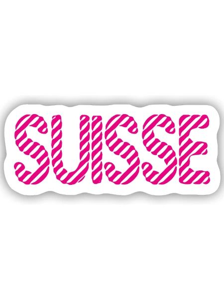 SCHWEIZ. LAND. GENF. HUMOR. FLAGGE. GENF - Sticker Größe S (10 x 10 cm) - Mattweiß - Vorne