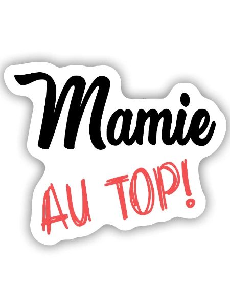OMA. MUTTERTAG. ALLES GUTE ZUM OMA-TAG - Sticker Größe S (10 x 10 cm) - Mattweiß - Vorne