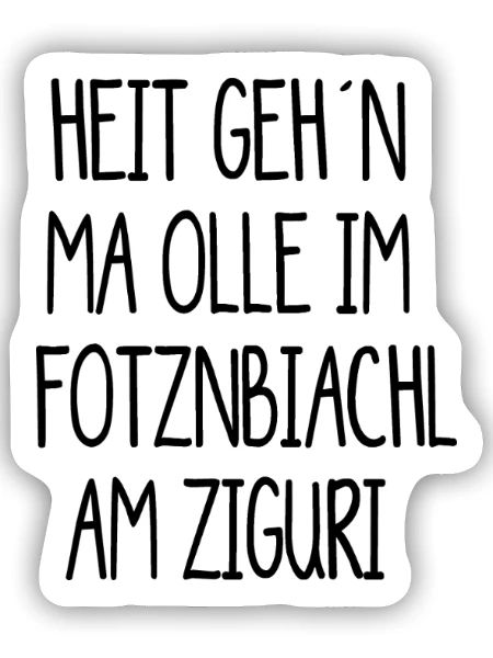 Ziguri, Löwenzahn Zigurikaffee - Sticker Größe S (10 x 10 cm) - Mattweiß - Vorne