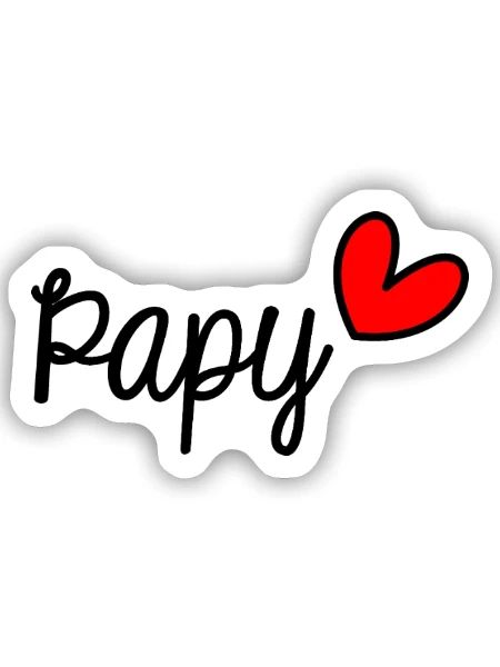 OPA. VATERTAG. ALLES GUTE ZUM GROSSVATERTAG - Sticker Größe S (10 x 10 cm) - Mattweiß - Vorne