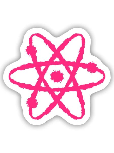 Wissenschaft Symbol - Sticker Größe S (10 x 10 cm) - Mattweiß - Vorne