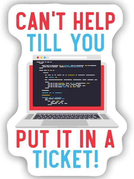 I.T. Ich bin nur wegen des Cache hier - Sticker Größe S (10 x 10 cm) - Mattweiß - Vorne
