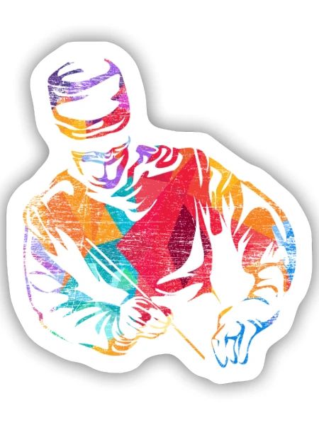 Präziser Neurochirurg Hirnchirurgie - Sticker Größe S (10 x 10 cm) - Mattweiß - Vorne