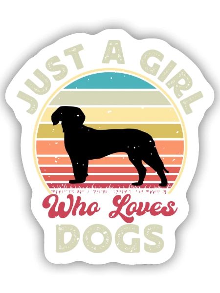 Deutsche Bracke Dog Love Silhouette Vintage Sunset - Sticker Größe S (10 x 10 cm) - Mattweiß - Vorne