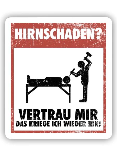 Präzise Neurochirurgin Operationssaal - Sticker Größe S (10 x 10 cm) - Mattweiß - Vorne