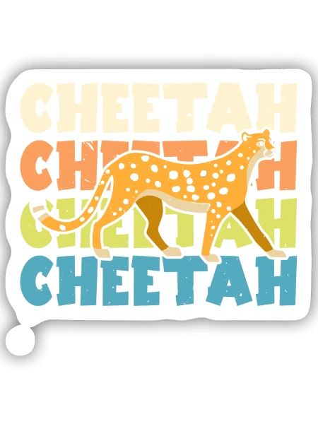 Gepardenflüsterer Wildtier Tierpfleger - Sticker Größe S (10 x 10 cm) - Mattweiß - Vorne