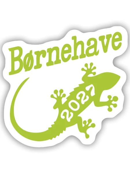Dänischer Kindergarten 2027 - Sticker Größe S (10 x 10 cm) - Mattweiß - Vorne